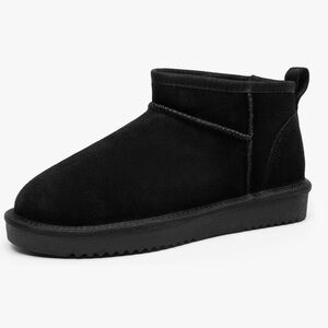 Black Ankle Winter Mini Boots